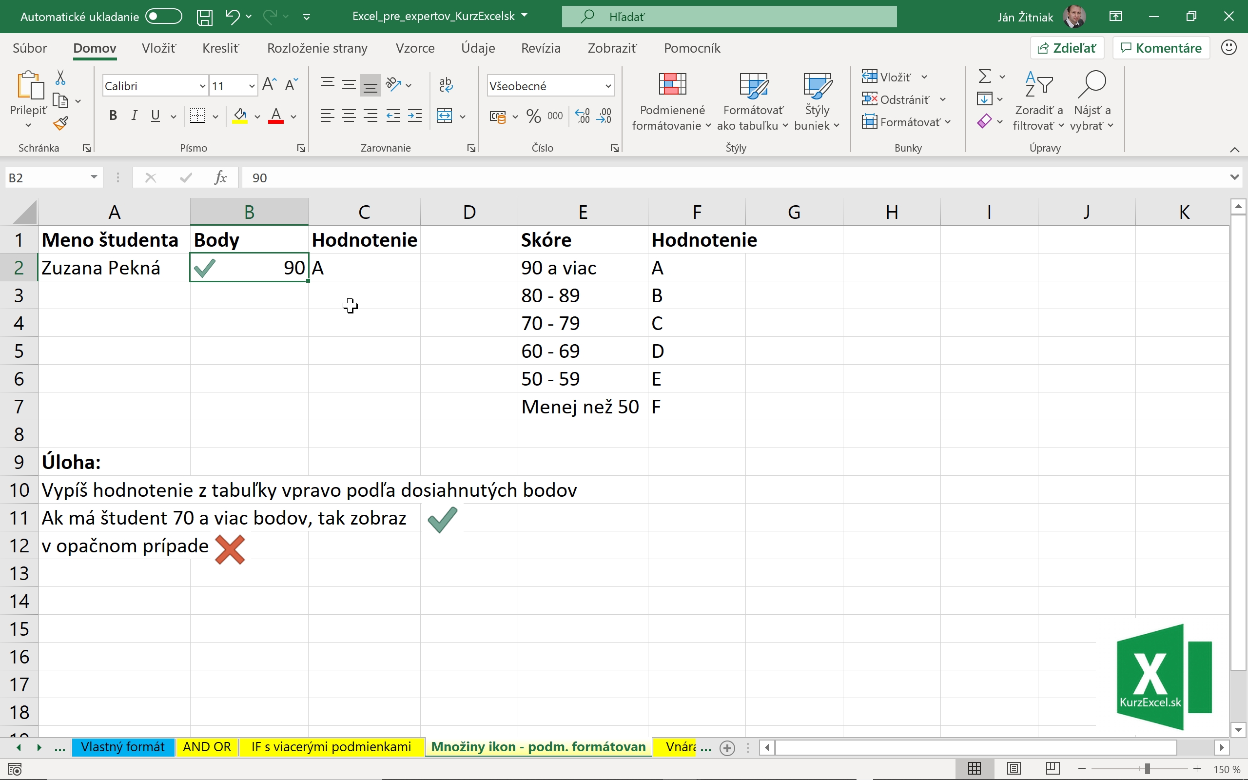 Excel pre pokročilých